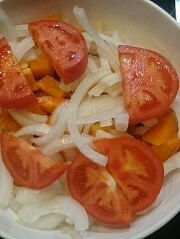 Приготовление блюда по рецепту - Интересный салат с креветками.. Шаг 4