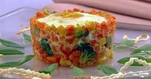 Рецепт - Яичница — глазунья с овощами