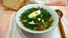 Рецепт - Суп из крапивы с яйцом
