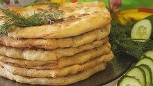 Рецепт - Лепешки с Творогом и зеленью. Вкуснотища)