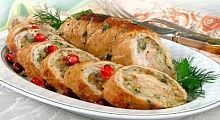 Рецепт - Рулетики из свинины с гранатом