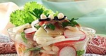 Рецепт - Овощной салат с филе сельди
