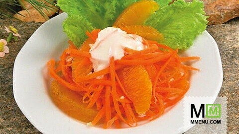 Салат из моркови с апельсином