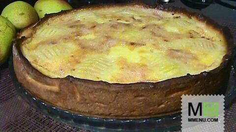 Грушевый пирог со сметанной заливкой - рецепт от Ксюшина Кухня
