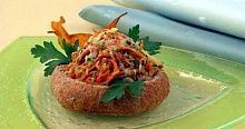 Рецепт - Бутерброды «Гнездо с овощами»