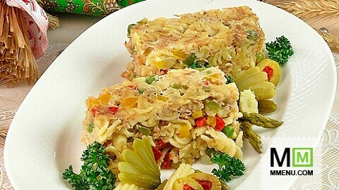 Мясная запеканка с макаронами Мясная запеканка с макаронами