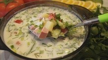 Рецепт - Вкусная Окрошка на лимонной воде. Быстро, Просто и Доступно!