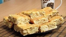 Рецепт - Заливной пирог с грибами и рисом