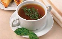 Рецепт - Бульон грибной с пирожками