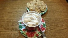 Рецепт - Горячий шоколад с зефирками.