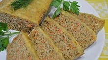 Рецепт - Мясной хлеб с сырной корочкой