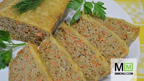 Мясной хлеб с сырной корочкой