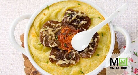 Язык, запеченный с картофелем Язык, запеченный с картофелем