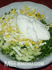 Приготовление блюда по рецепту - Зеленый салат. Шаг 5