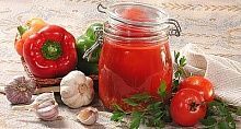 Рецепт - Помидоры в собственном соку с чесноком