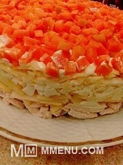 Приготовление блюда по рецепту - Салат "Павлинка". Шаг 5