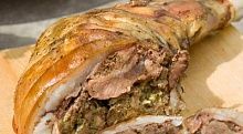 Рецепт - Лопатка ягненка, фаршированная грибами