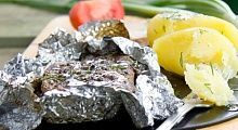 Рецепт - Мясо с горчицей, запеченное в фольге