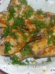 Приготовление блюда по рецепту - Куриные голени в духовке. Шаг 6