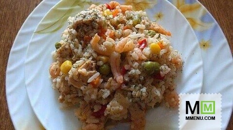 Паэлья с морепродуктами от Катерины. Паэлья с морепродуктами от Катерины.