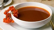 Рецепт - Сладкий суп из калины