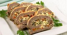 Рецепт - Мясной рулет с грибами (3)