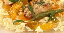 Рецепт - Пряная курица с абрикосами