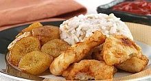 Рецепт - Рыба с рисом и бананами