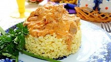 Рецепт - Мясо в соусе из мультискороварки