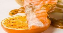 Рецепт - Филе семги с апельсинами и фенхелем