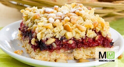 Печенье с малиной и кедровыми орешками Печенье с малиной и кедровыми орешками