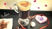 Кофе с пенкой ко дню Св. Валентина
