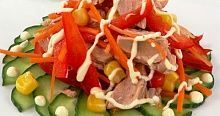 Рецепт - Салат из тунца с кукурузой (2)