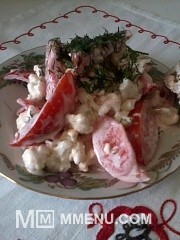 Приготовление блюда по рецепту - Салат "Хрустящий " с цветной капустой и помидорами.. Шаг 5