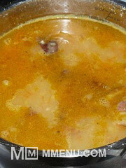 Приготовление блюда по рецепту - Гороховый суп с копчеными ребрышками - рецепт от Виталий. Шаг 12