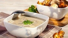 Рецепт - Сырный суп с грибами