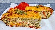 Рецепт - Запеканка с курицей и овощами