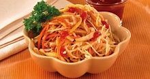 Рецепт - Салат острый с курицей и овощами