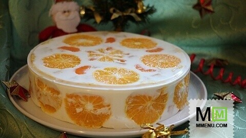 Фруктово-желейный торт Мандарины, апельсины - кулинарный рецепт. Миллион  Меню