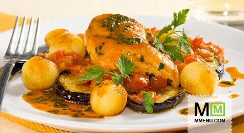 Куриное филе с баклажанами Куриное филе с баклажанами