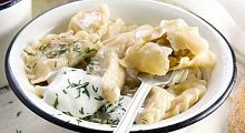 Рецепт - Вареники с капустой и грибами