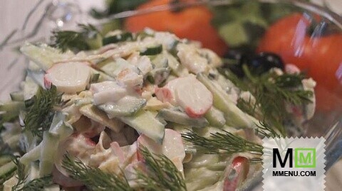 Легкий салат "3 Ингредиента". Вкуснота такая, что не передашь словами)