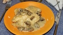 Рецепт - Курица с розмарином и грибами
