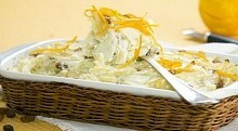 Рецепт - Кугель из лапши с яблоками
