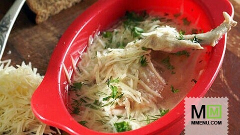 Цыпленок с домашней лапшой Цыпленок с домашней лапшой