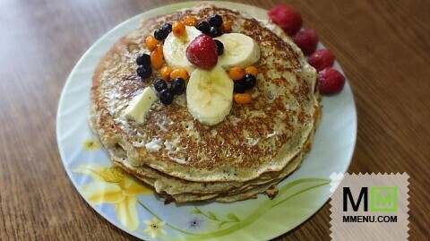 Кукурузные блины с фундуком.