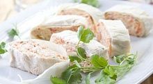 Рецепт - Закуска из лаваша с сыром фета