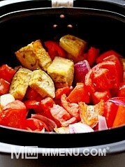 Приготовление блюда по рецепту - Запеченные овощи в мультипечке "Филипс".. Шаг 4