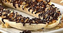 Рецепт - Бананы с арахисом