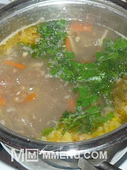 Приготовление блюда по рецепту - Постный гречневый суп. Шаг 9